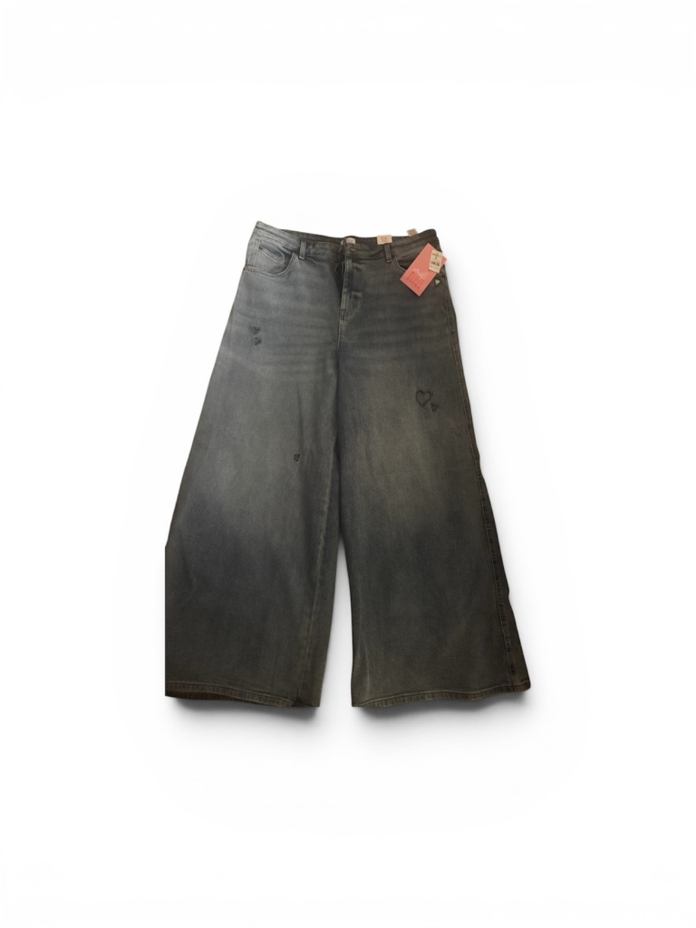 Milly Wide-Leg High-Rise Jeans in Washed Black